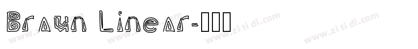 Braun Linear字体转换